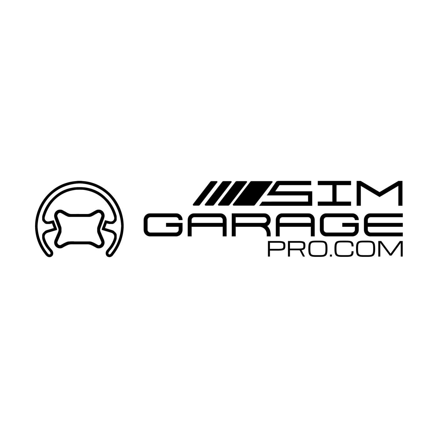 Logo on a solid square, Black artwork on white